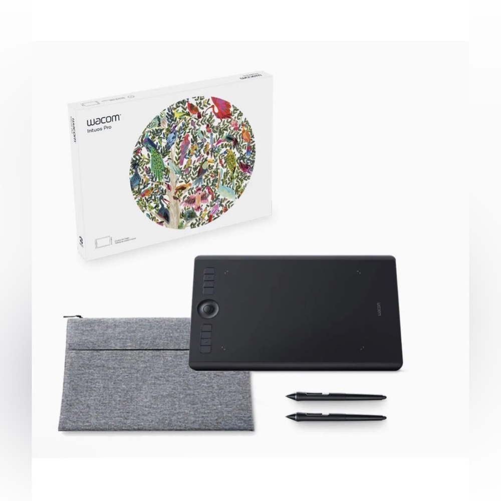 Wacom Intuos Pro Medium Digital Graphic Drawing Tablet - Black